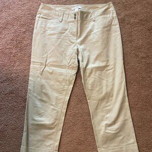 White House Black Market Khaki Capris